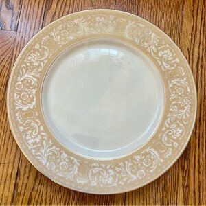 Vintage Franciscan Grey Gold Rimmed Renaissance Dinner Plate 10.5”